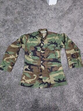 Vintage U.S. Military Woodland Camo BDU Jacket – Small Regular